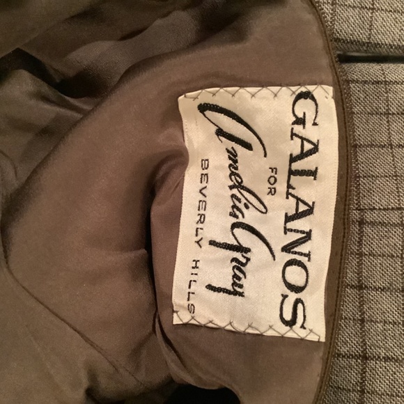 Vintage Amelia Gray couture GALANOS wool dress size 8 unworn, excellent - Picture 8 of 11